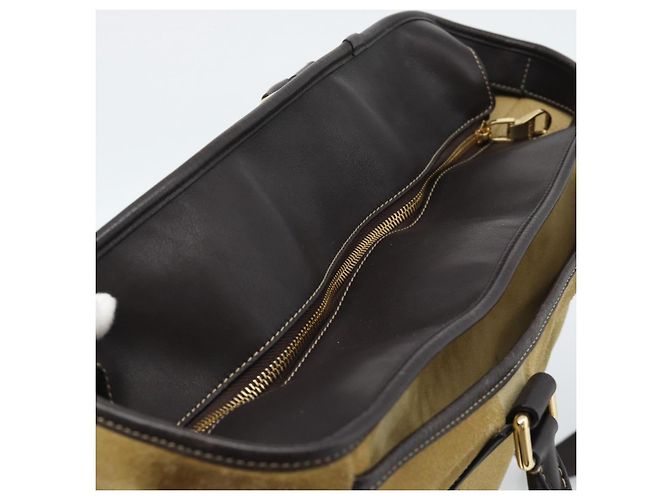 Borsa LOEWE Anagram in scamosciato 2way Beige Gold Autentica 183333 - vista 6