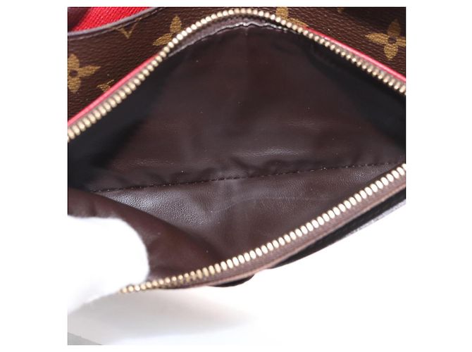 LOUIS VUITTON Monogram Portefeuille Emilie Long Wallet Red M60136 LV Auth 184234 Rosso Monogramma - vista 11