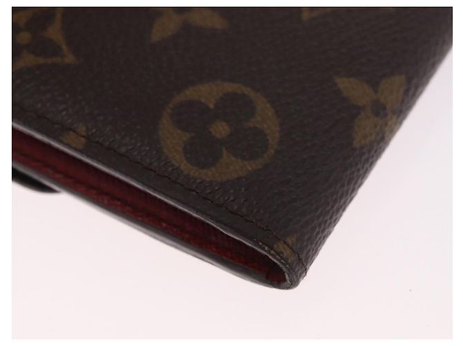 LOUIS VUITTON Monogram Portefeuille Emilie Long Wallet Red M60136 LV Auth 184234 Rosso Monogramma - vista 15