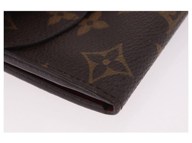 LOUIS VUITTON Monogram Portefeuille Emilie Long Wallet Red M60136 LV Auth 184234 Rosso Monogramma - vista 7