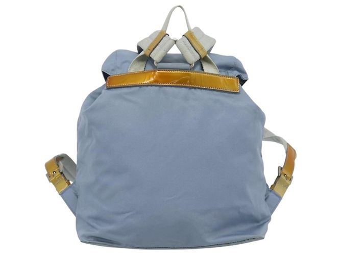 PRADA Rucksack Nylon Hellblau Silber Auth 182131 - Ansicht 2