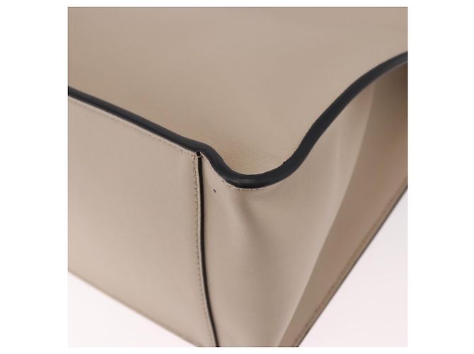 Bolsa Tote FENDI Flip de couro 3way Navy Gold Auth bs35380A Dourado Azul marinho - vista 19