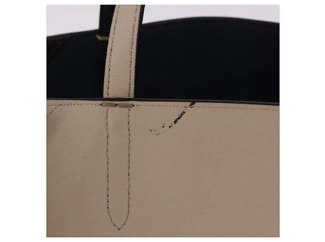 Bolsa Tote FENDI Flip de couro 3way Navy Gold Auth bs35380A Dourado Azul marinho - vista 3