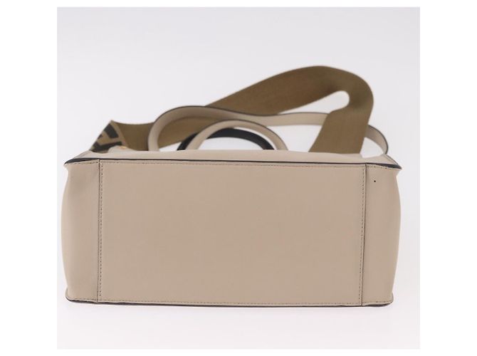 Bolsa Tote FENDI Flip de couro 3way Navy Gold Auth bs35380A Dourado Azul marinho - vista 6