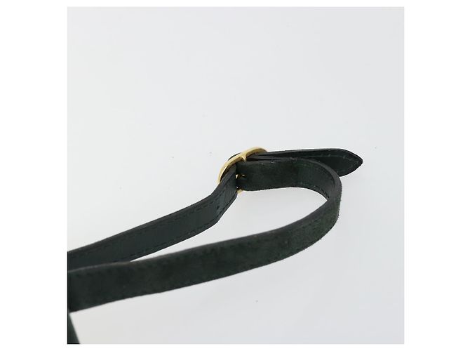 Borsa Salvatore Ferragamo Gancini in scamosciato verde e oro Auth 182928 D'oro - vista 8
