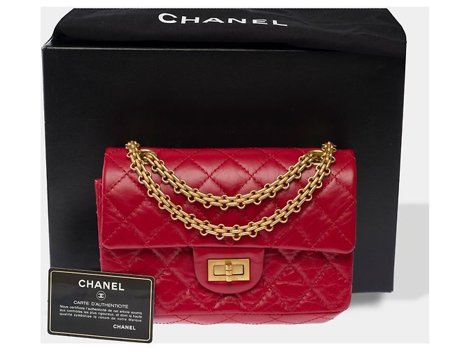 Mademoiselle Borsa CHANEL 2.55 in Pelle Rossa - 103635 Rosso - vista 2