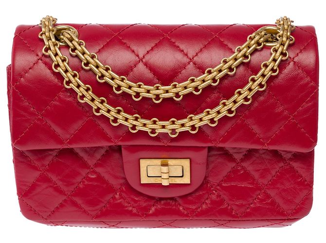Mademoiselle Borsa CHANEL 2.55 in Pelle Rossa - 103635 Rosso - vista 3