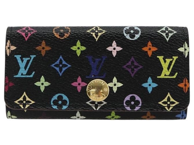 LOUIS VUITTON Monogram Multicolor Multicles 4 Key Case Black M93732 Auth 182702 Nero - vista 13