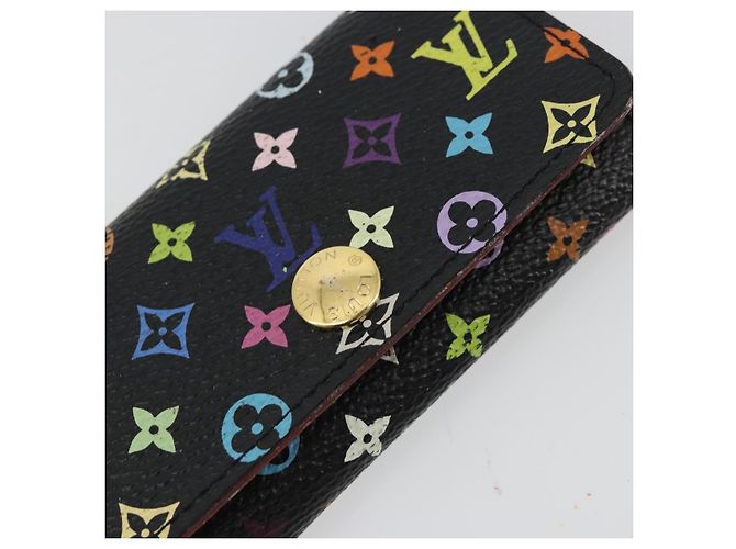 LOUIS VUITTON Monogram Multicolor Multicles 4 Key Case Black M93732 Auth 182702 Nero - vista 17