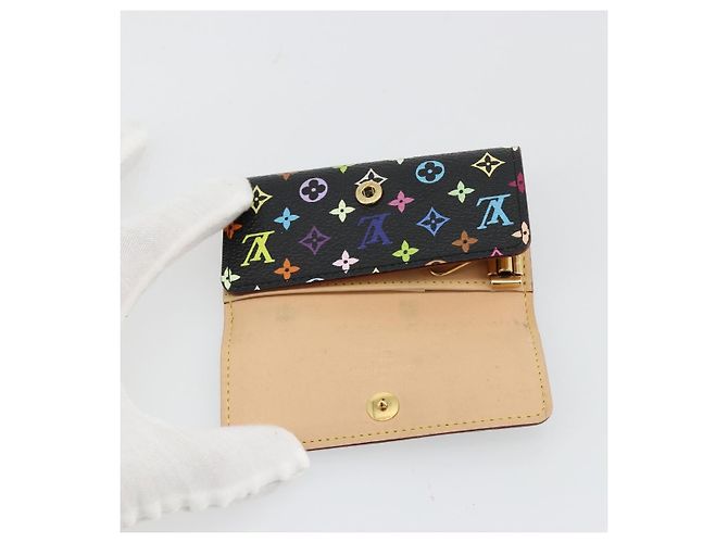 LOUIS VUITTON Monogram Multicolor Multicles 4 Key Case Black M93732 Auth 182702 Nero - vista 18