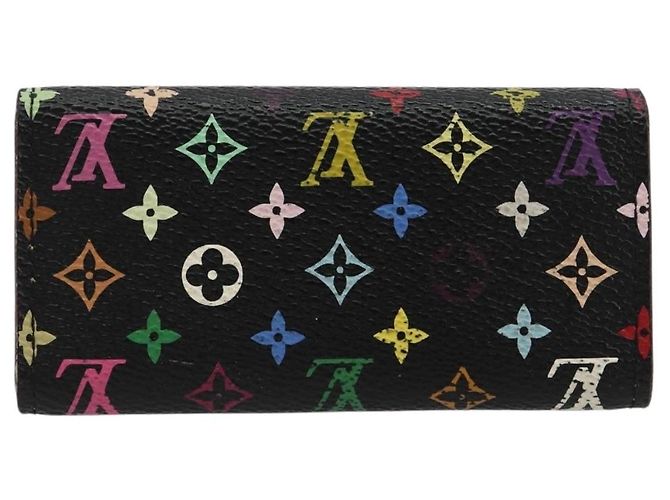 LOUIS VUITTON Monogram Multicolor Multicles 4 Key Case Black M93732 Auth 182702 Nero - vista 2