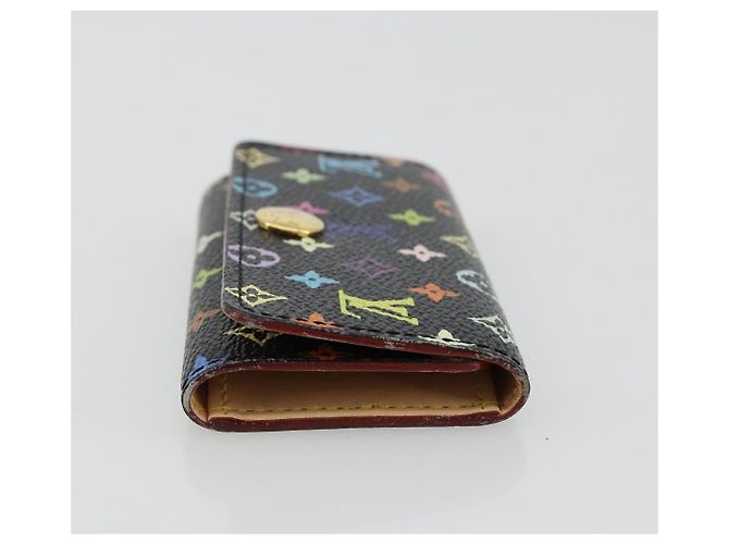 LOUIS VUITTON Monogram Multicolor Multicles 4 Key Case Black M93732 Auth 182702 Nero - vista 3