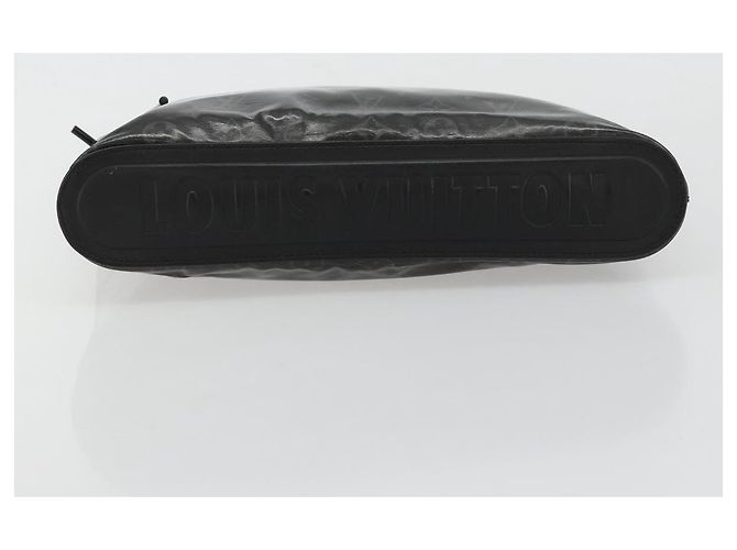 LOUIS VUITTON Monogram Eclipse Glaze Pochette Cosmos Black M63373 Auth 182580 Nero - vista 6