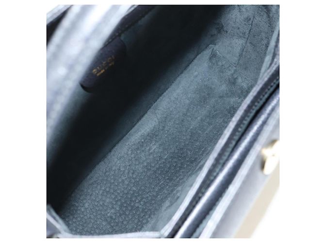 Borsa a mano GUCCI Bamboo in pelle 2way Grigio Oro 000 926 0175 Auth am11676V - vista 10