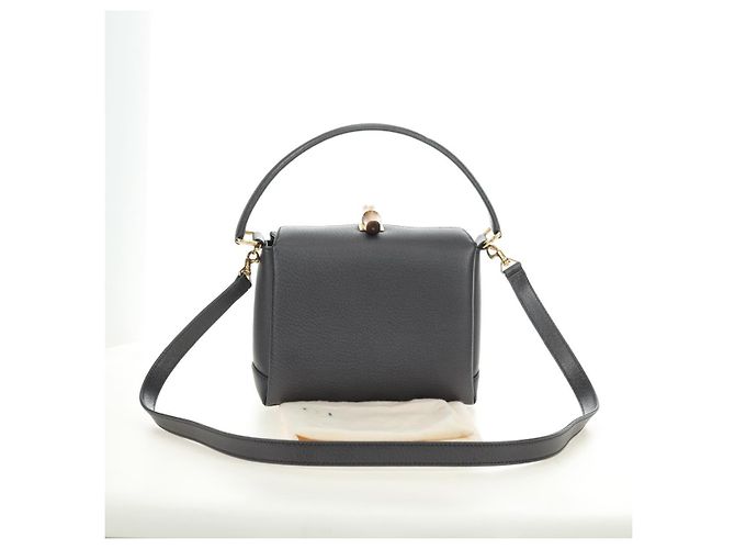 Borsa a mano GUCCI Bamboo in pelle 2way Grigio Oro 000 926 0175 Auth am11676V - vista 12