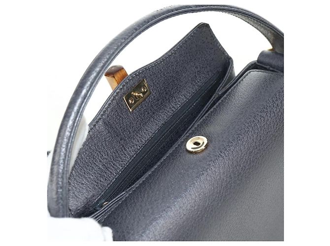 Borsa a mano GUCCI Bamboo in pelle 2way Grigio Oro 000 926 0175 Auth am11676V - vista 22