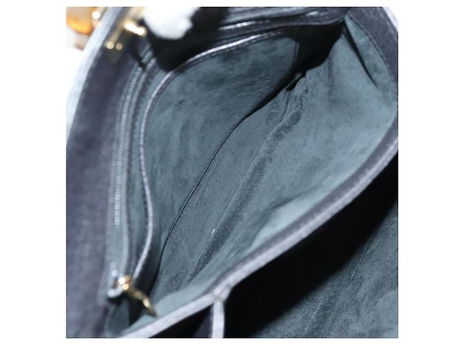 Borsa a mano GUCCI Bamboo in pelle 2way Grigio Oro 000 926 0175 Auth am11676V - vista 27