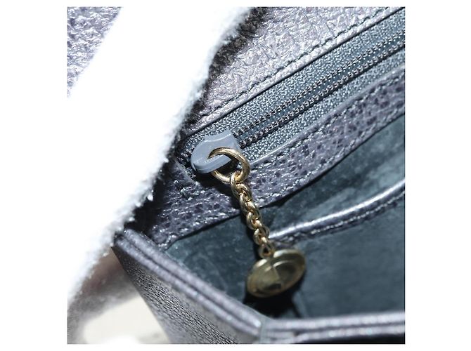 Borsa a mano GUCCI Bamboo in pelle 2way Grigio Oro 000 926 0175 Auth am11676V - vista 28