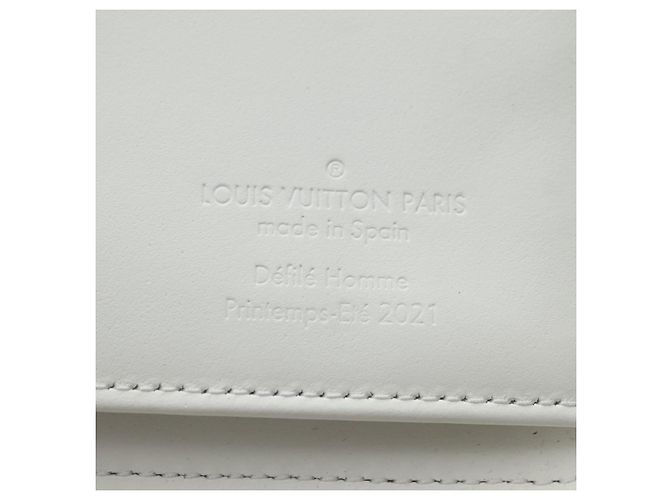 LOUIS VUITTON Taurillon Zippy Wallet Vertical LV Friend M80337 LV Auth 182719M Bianco - vista 23