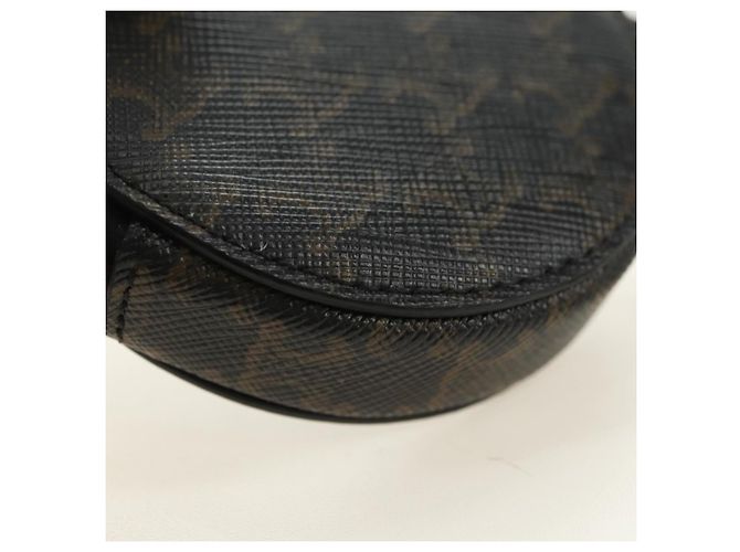 Céline CELINE Borsa a Spalla Macadam Canvas Triomphe PVC Nero Oro Auth 181733M D'oro - vista 16