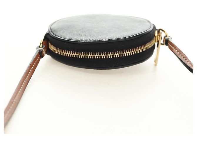 Céline CELINE Borsa a Spalla Macadam Canvas Triomphe PVC Nero Oro Auth 181733M D'oro - vista 6