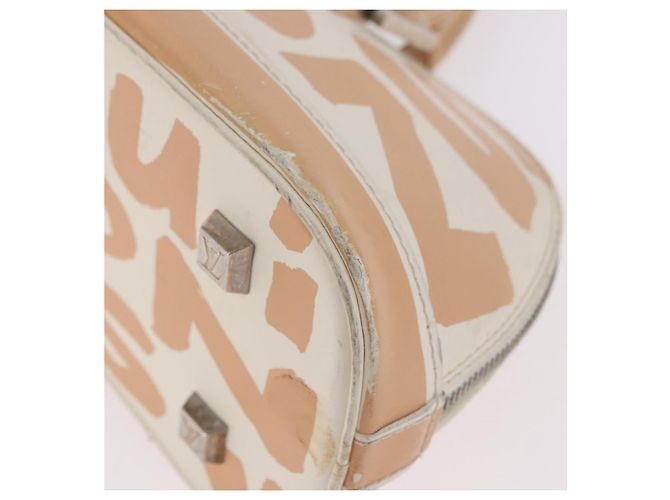 LOUIS VUITTON Borsa a mano Graffiti Armahorizontal Bianca Arancione M92176 Auth 183696A Bianco - vista 15