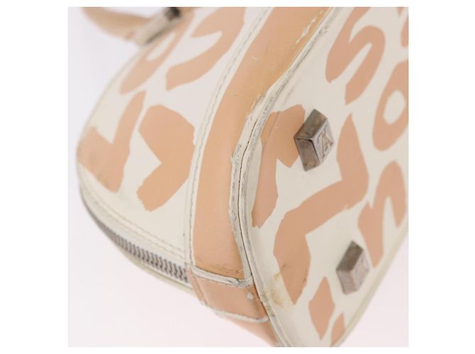 LOUIS VUITTON Borsa a mano Graffiti Armahorizontal Bianca Arancione M92176 Auth 183696A Bianco - vista 16