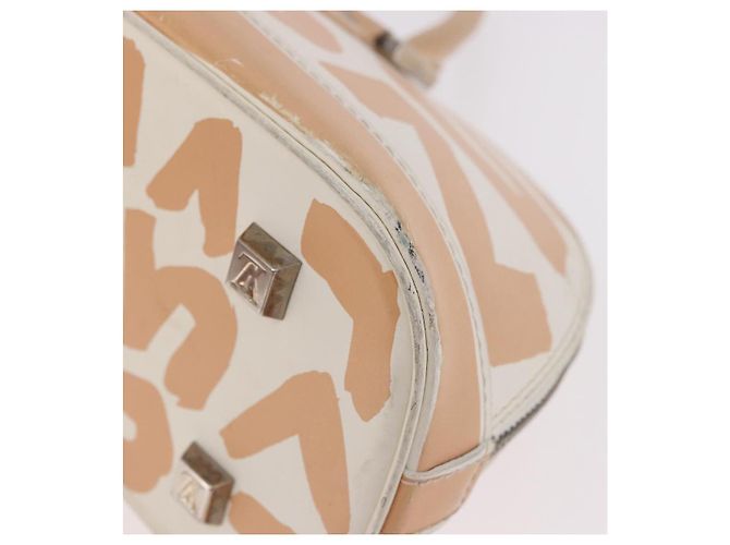 LOUIS VUITTON Borsa a mano Graffiti Armahorizontal Bianca Arancione M92176 Auth 183696A Bianco - vista 17