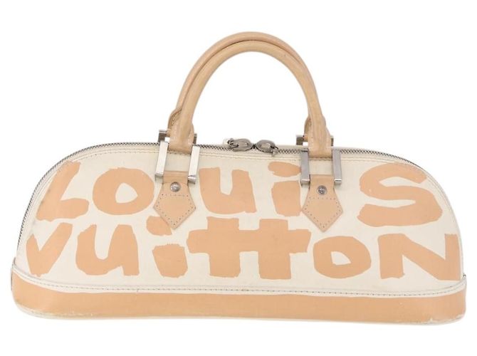 LOUIS VUITTON Borsa a mano Graffiti Armahorizontal Bianca Arancione M92176 Auth 183696A Bianco - vista 2