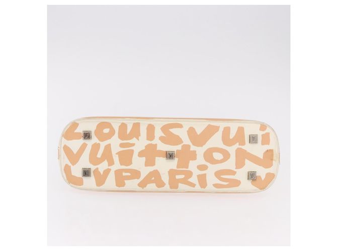 LOUIS VUITTON Borsa a mano Graffiti Armahorizontal Bianca Arancione M92176 Auth 183696A Bianco - vista 6
