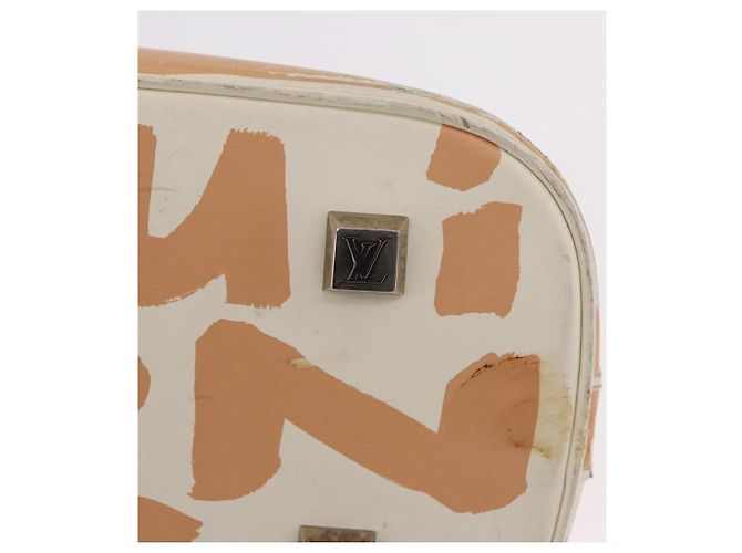 LOUIS VUITTON Borsa a mano Graffiti Armahorizontal Bianca Arancione M92176 Auth 183696A Bianco - vista 7