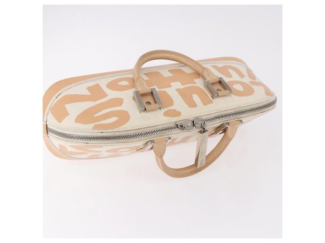 LOUIS VUITTON Borsa a mano Graffiti Armahorizontal Bianca Arancione M92176 Auth 183696A Bianco - vista 8