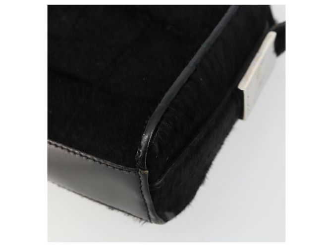 Borsa a tracolla GUCCI Harako pelle Nero Argento 007 1014 0274 5 Auth 183309 - vista 15