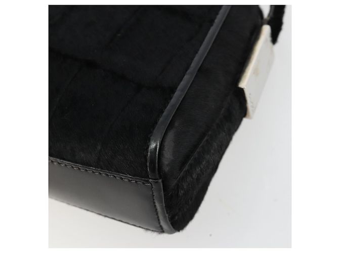 Borsa a tracolla GUCCI Harako pelle Nero Argento 007 1014 0274 5 Auth 183309 - vista 17