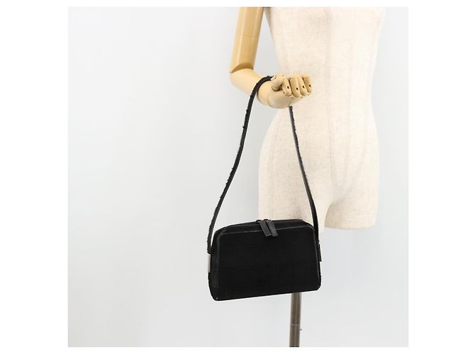 Borsa a tracolla GUCCI Harako pelle Nero Argento 007 1014 0274 5 Auth 183309 - vista 24