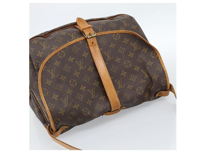 LOUIS VUITTON Borsa a Spalla Monogram Saumur 35 M42254 LV Auth ka4631 Monogramma - vista 8