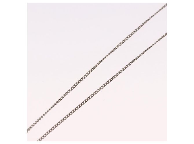 Collana CHANEL COCO Mark in metallo color argento CC Auth 182942M - vista 14