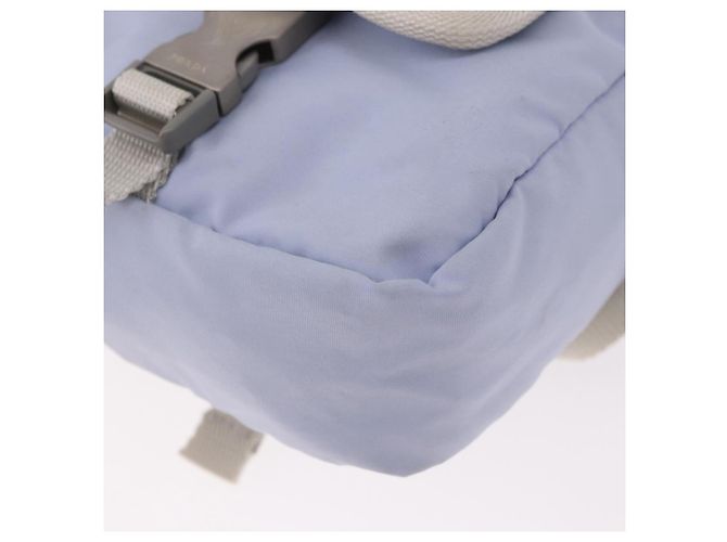 PRADA Sports Line Schultertasche Nylon Blau Silber Authentisch yk20492A - Ansicht 17