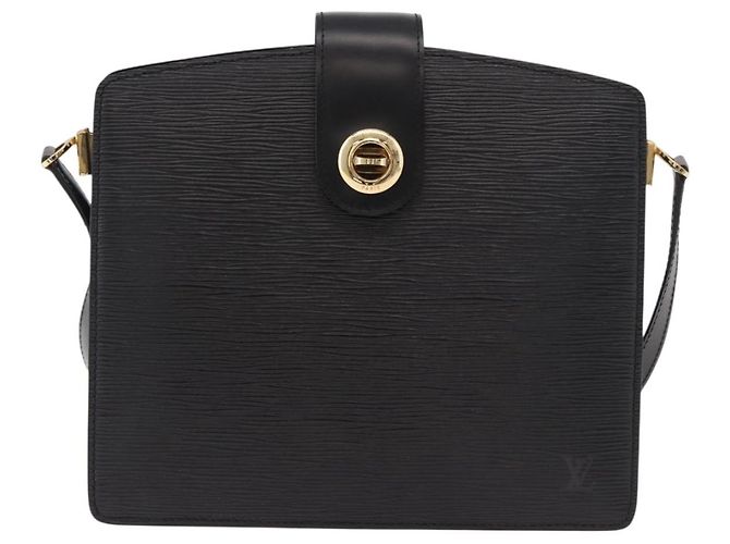LOUIS VUITTON Epi Capuchin Shoulder Bag Black M52342 LV Auth 183324 - view 13