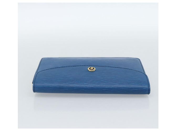 LOUIS VUITTON Epi Montaigne 23 Clutch Blu M52665 LV Auth 183602 - vista 5