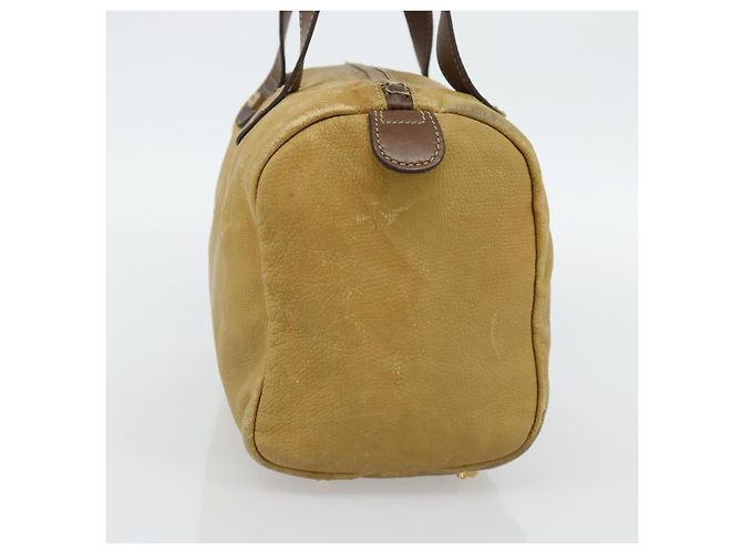 Borsa a Mano LOEWE Anagram in Pelle Giallo Oro Autentica 182106 D'oro - vista 4