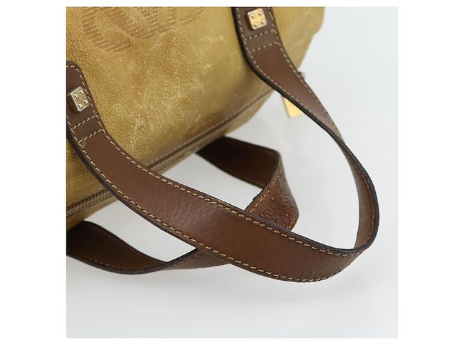 Borsa a Mano LOEWE Anagram in Pelle Giallo Oro Autentica 182106 D'oro - vista 7