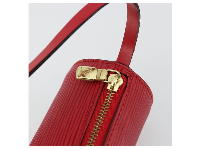 LOUIS VUITTON Epi Soufflot Pouch Accessory Pouch Rosso LV Auth BA12754A - vista 10