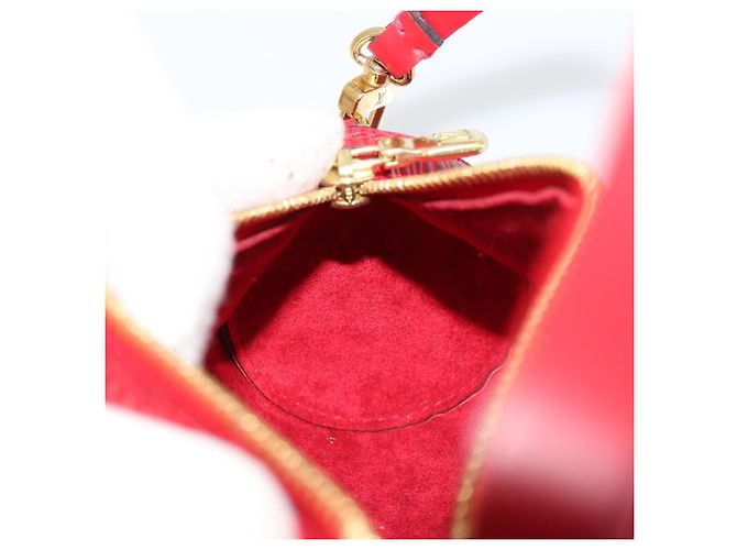 LOUIS VUITTON Epi Soufflot Pouch Accessory Pouch Rosso LV Auth BA12754A - vista 17