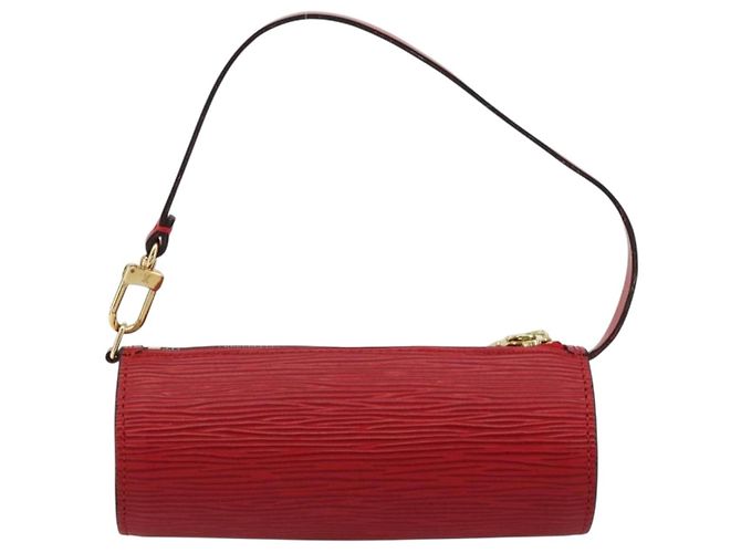 LOUIS VUITTON Epi Soufflot Pouch Accessory Pouch Rosso LV Auth BA12754A - vista 2
