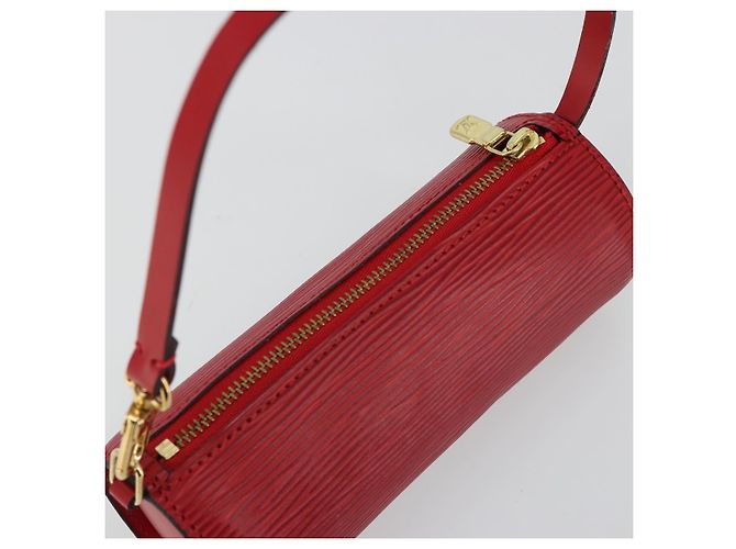 LOUIS VUITTON Epi Soufflot Pouch Accessory Pouch Rosso LV Auth BA12754A - vista 6