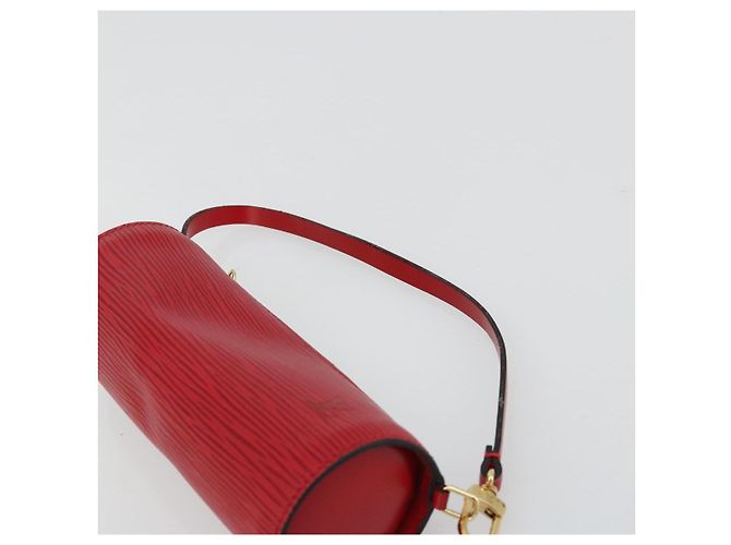 LOUIS VUITTON Epi Soufflot Pouch Accessory Pouch Rosso LV Auth BA12754A - vista 8