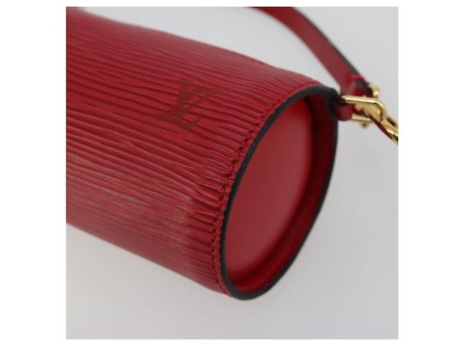 LOUIS VUITTON Epi Soufflot Pouch Accessory Pouch Rosso LV Auth BA12754A - vista 9
