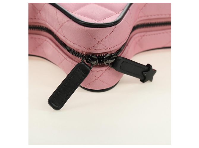 CHANEL Star Matelasse Chain Schultertasche Satin Rosa CC Auth 181923SM Pink - Ansicht 19