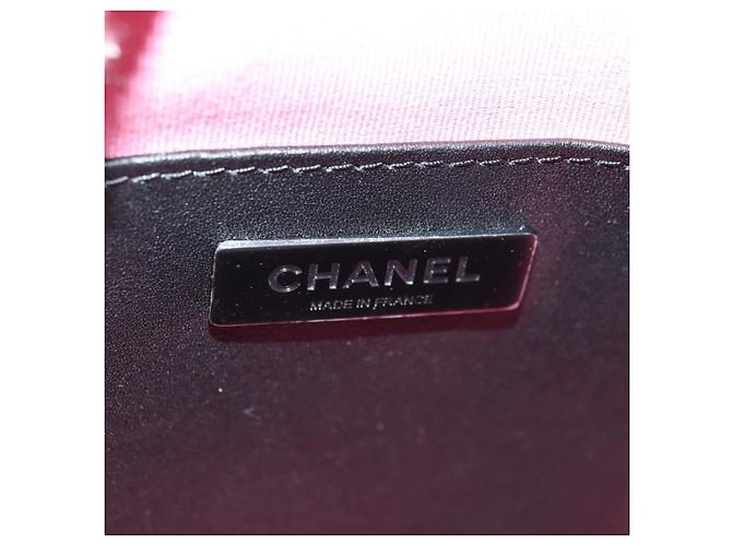 CHANEL Star Matelasse Chain Schultertasche Satin Rosa CC Auth 181923SM Pink - Ansicht 20